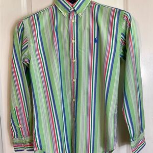 💥🏇 Polo Ralph Lauren Boy Multi Colored Stripe Shirt